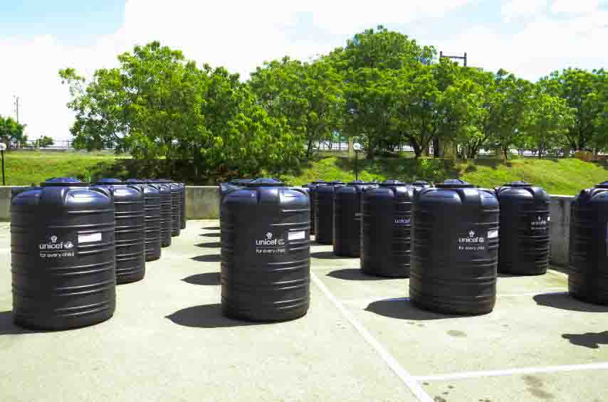 Distribution of water storage tank  7